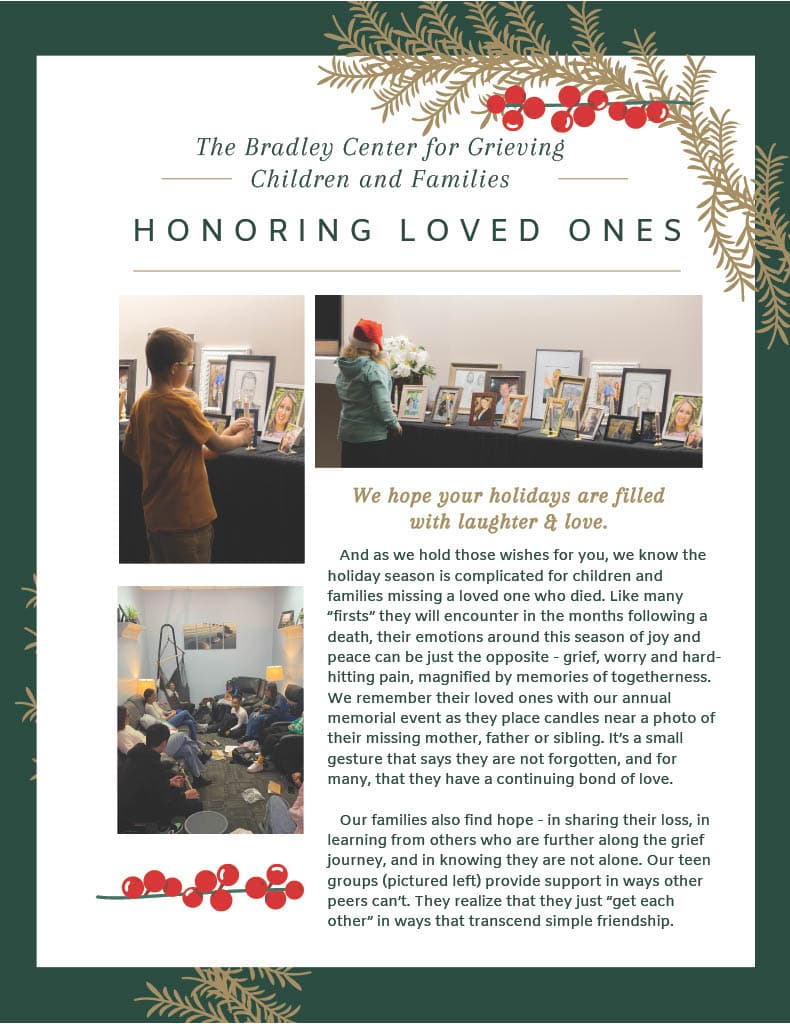 Holiday Newsletter Page 1